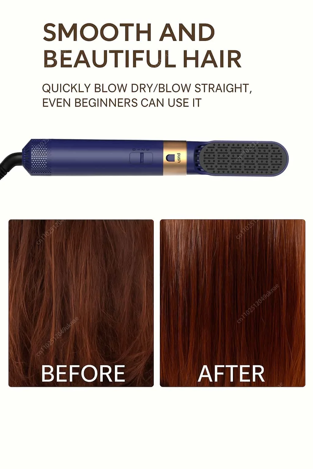 10 5 In 1 Hair Dryer Hot Air Comb Brush With Curling Iron Hair Straightener For Salon Style Curling Straightening And Volumizing