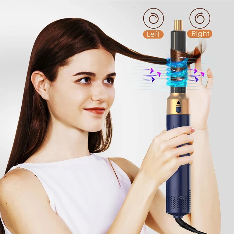 10 5 In 1 Hair Dryer Hot Air Comb Brush With Curling Iron Hair Straightener For Salon Style Curling Straightening And Volumizing