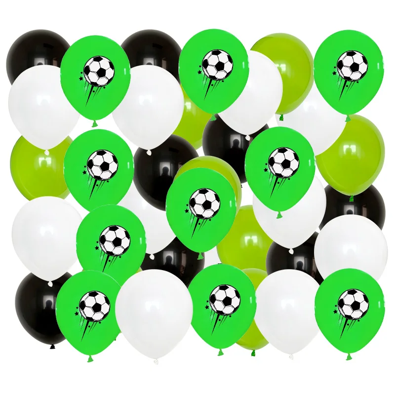 40pcs 12 inch Thicken Soccer Balls Football Latex Balloons Birthday Party Decoration Kids Children's Toys Football Theme Party