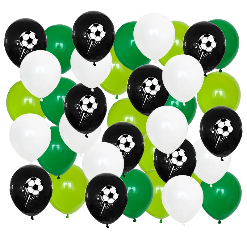 40pcs 12 inch Thicken Soccer Balls Football Latex Balloons Birthday Party Decoration Kids Children's Toys Football Theme Party