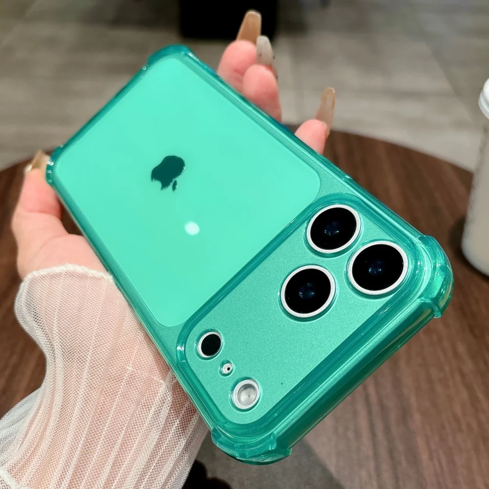 Shockproof Neon Soft TPU Clear Case For iPhone 18 17 Pro Max 16 15 14 13 12 11 XR XS X 7 8 Plus Camera Protection Silicone Cover