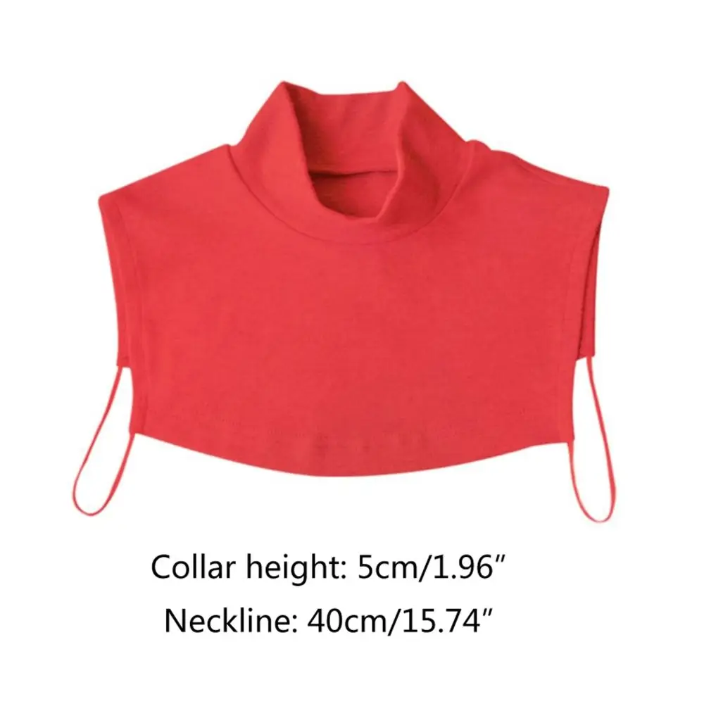 Women Men Half Top Dickey Detachable Removable Fake Collar Neck Warmer False Pullover Turtleneck