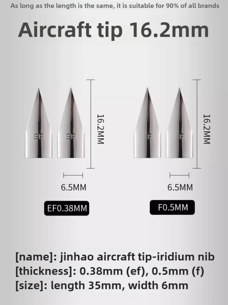1PC JINHAO Fountain Pen Iridium Replaced EF/F/M Nib For 9019/X159/82/82 mini/100/9056/9036 Office School Supplies Stationery