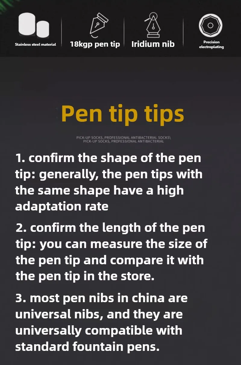 1PC JINHAO Fountain Pen Iridium Replaced EF/F/M Nib For 9019/X159/82/82 mini/100/9056/9036 Office School Supplies Stationery