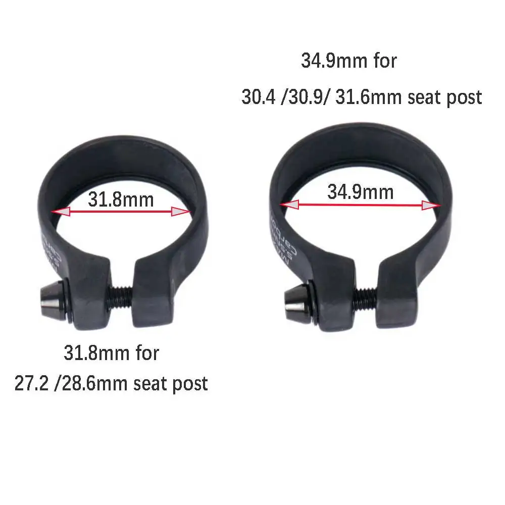 ELITAONE Carbon Seat Post Clamp 31.8/34.9mm Light MTB/Road Bike Seatposts Clamps