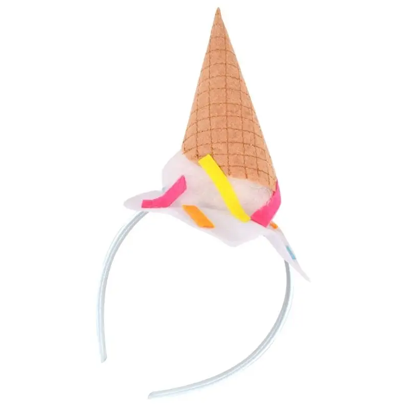 A52E Lightweight Ice Cream Hair Ornament For Food Vendors Costume Contests Gatherings