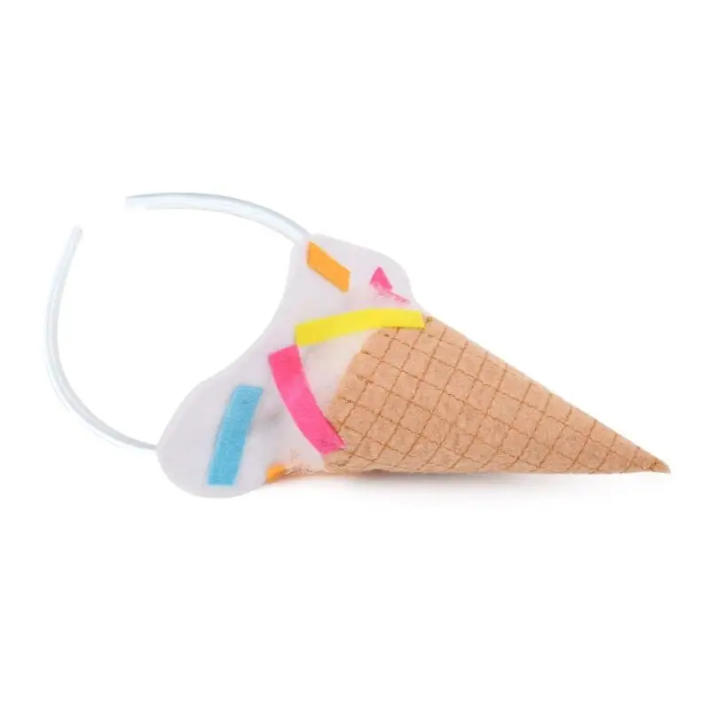 A52E Lightweight Ice Cream Hair Ornament For Food Vendors Costume Contests Gatherings