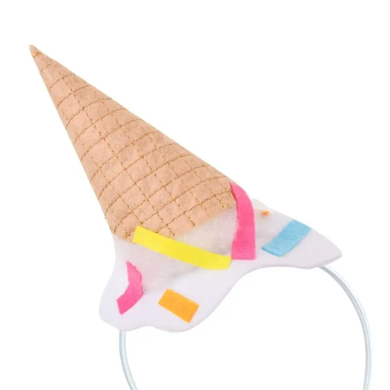 A52E Lightweight Ice Cream Hair Ornament For Food Vendors Costume Contests Gatherings