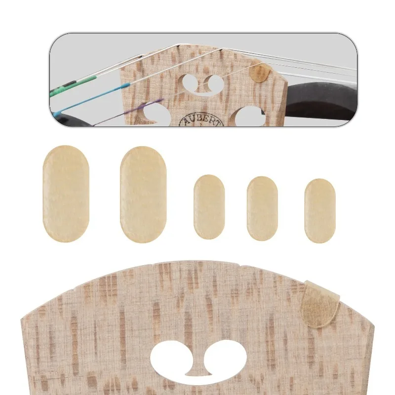 6pcs Sheepskin Protective Pad for String Instruments - Non-Slip Tuning, Durable Sheepskin Protective Pad for String Instruments