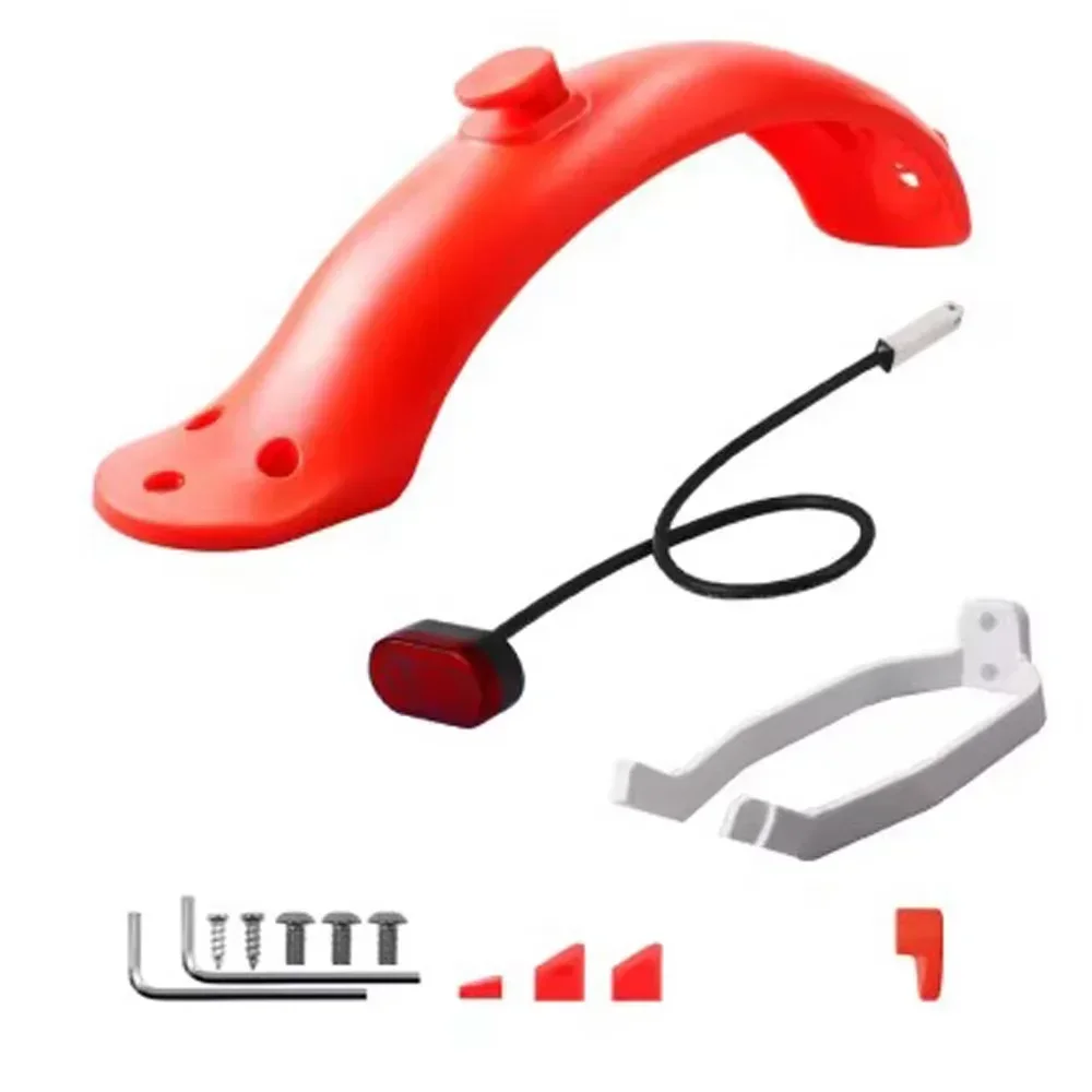 Rear Fender for Xiaomi M365 Pro Electric Scooter Short Ducktail Back Wing Taillight for Mijia Mi 3 1S Rear Mudguard Accessories