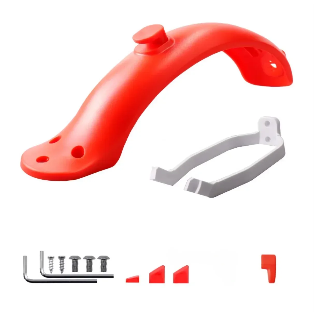 Rear Fender for Xiaomi M365 Pro Electric Scooter Short Ducktail Back Wing Taillight for Mijia Mi 3 1S Rear Mudguard Accessories