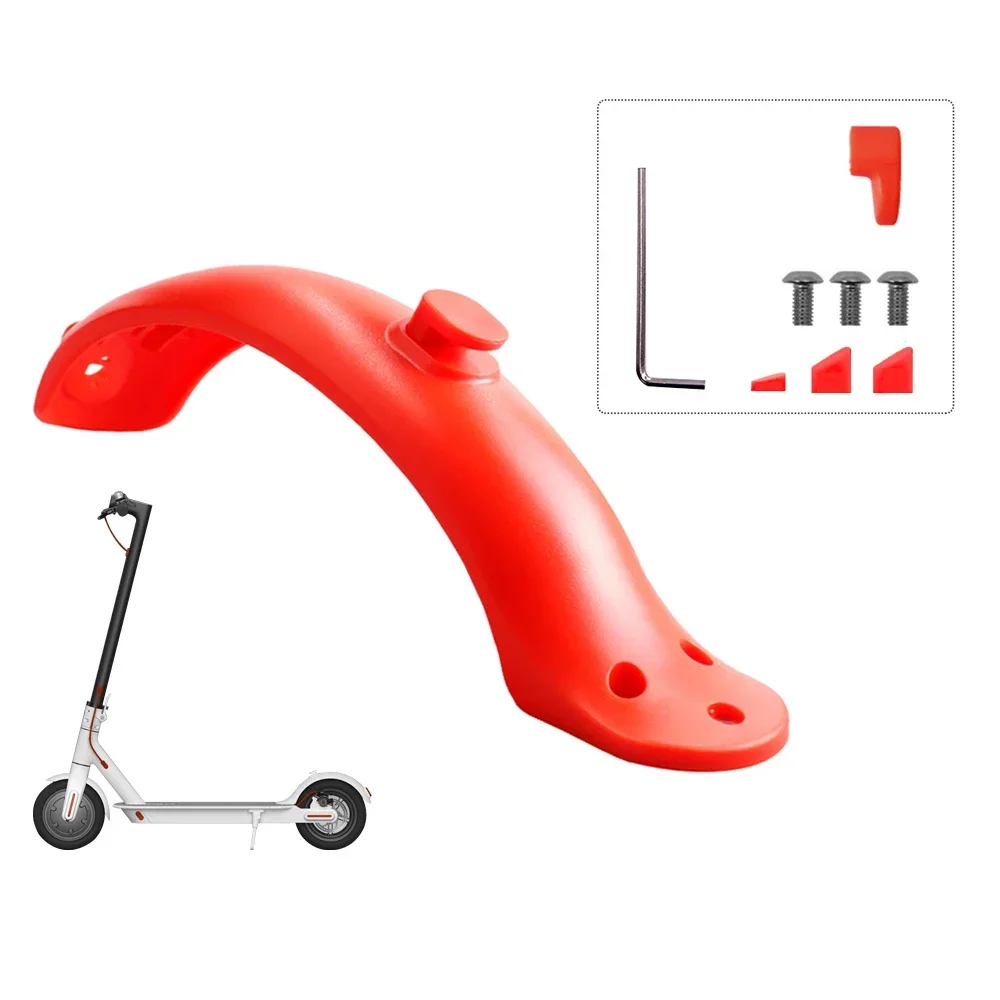 Rear Fender for Xiaomi M365 Pro Electric Scooter Short Ducktail Back Wing Taillight for Mijia Mi 3 1S Rear Mudguard Accessories