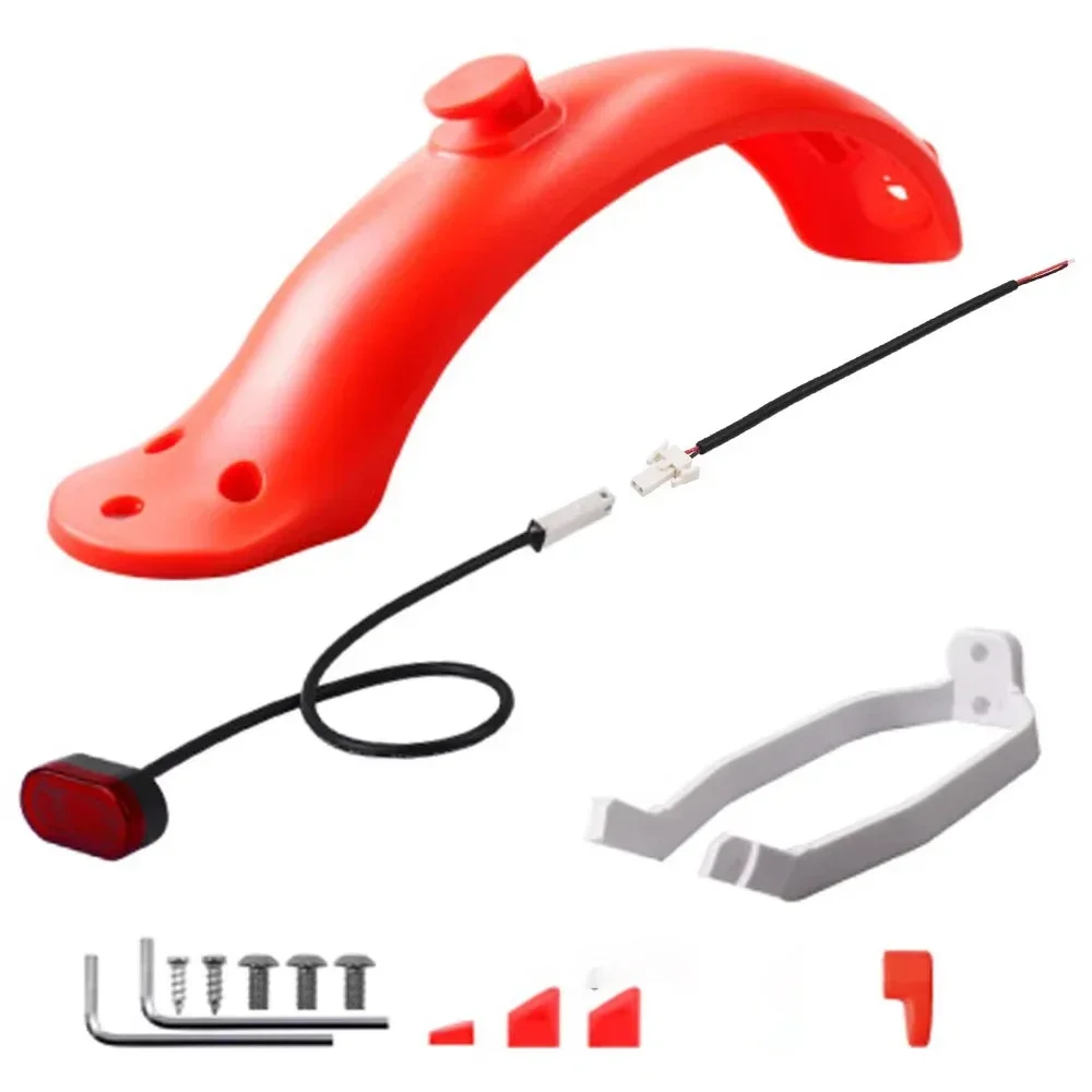 Rear Fender for Xiaomi M365 Pro Electric Scooter Short Ducktail Back Wing Taillight for Mijia Mi 3 1S Rear Mudguard Accessories