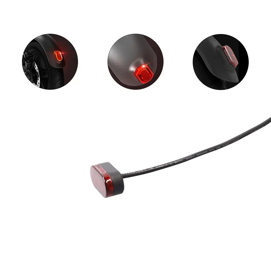 Rear Fender for Xiaomi M365 Pro Electric Scooter Short Ducktail Back Wing Taillight for Mijia Mi 3 1S Rear Mudguard Accessories