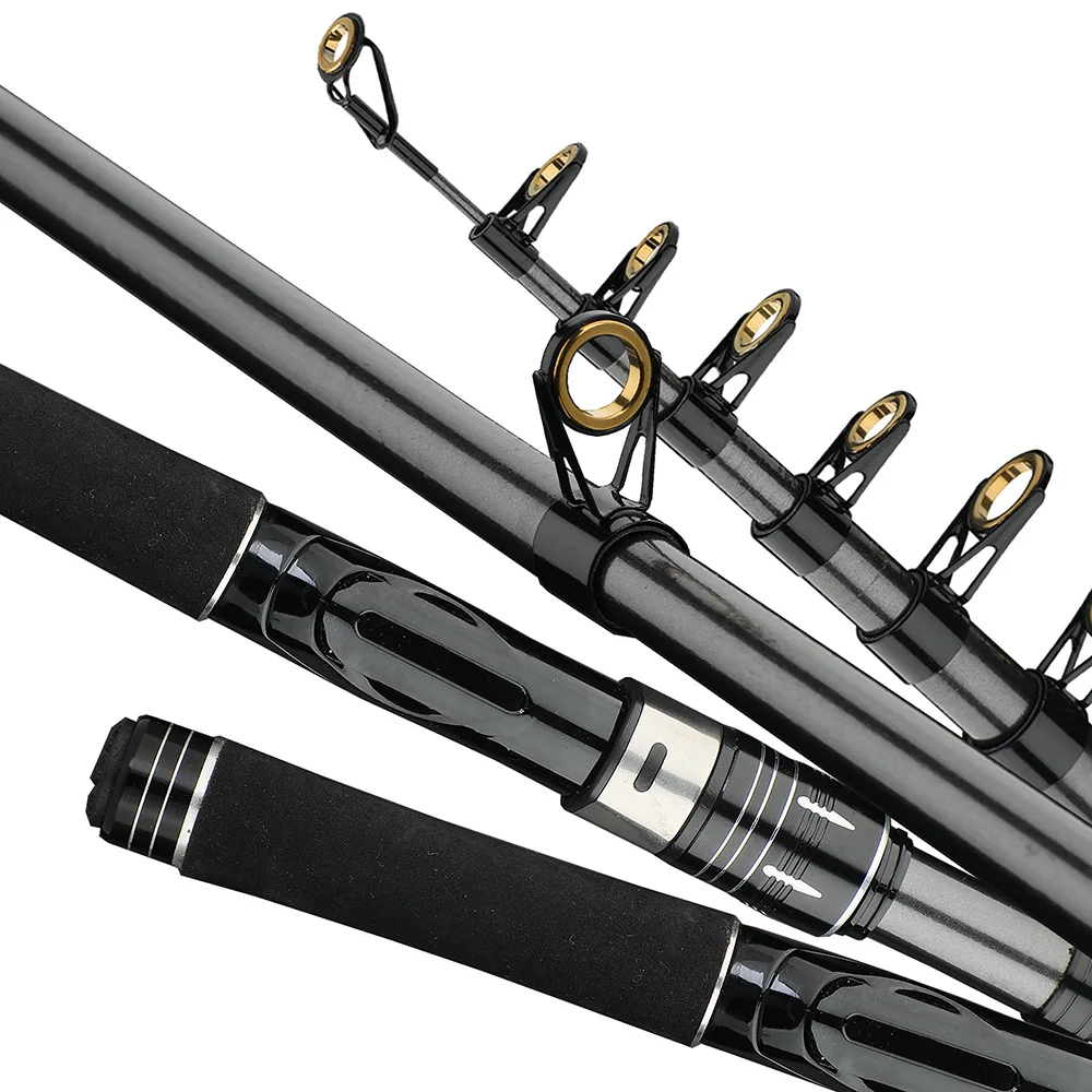 Telescopic Lure Fishing Rod 1.5M-2.4M Carbon Spinning Sea Pole Freshwater Saltwater Fishing Equipment Pesca Fishing Accessories