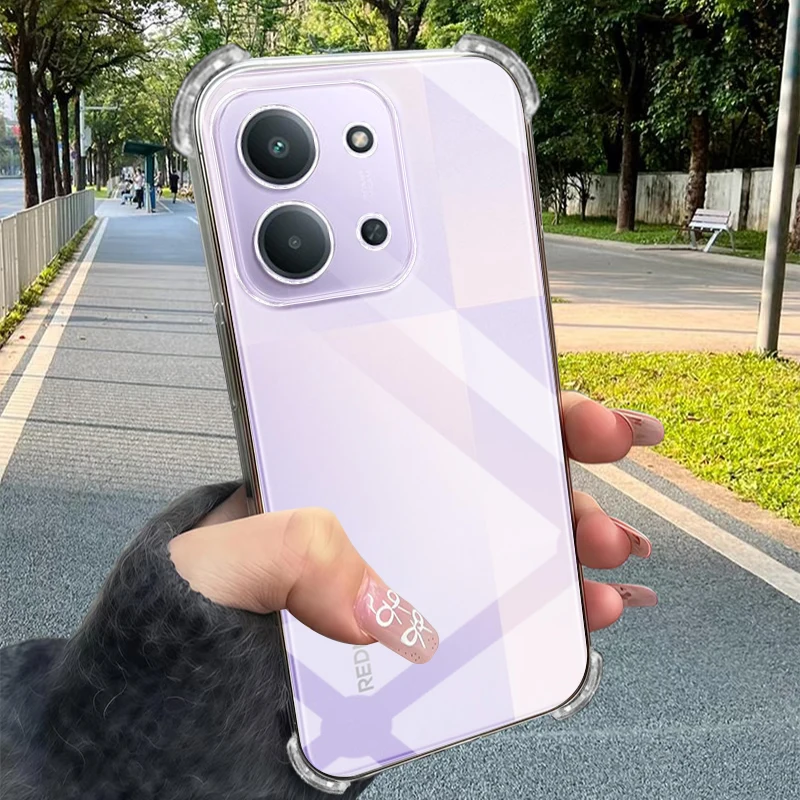 Ultra Thin Clear Phone Case For Xiaomi Redmi 15C 14C 13C 12 14R 13R A5 A1 Plus + A2 A3 A3x A4 13 14 15 R 5G 4G Soft Transparent