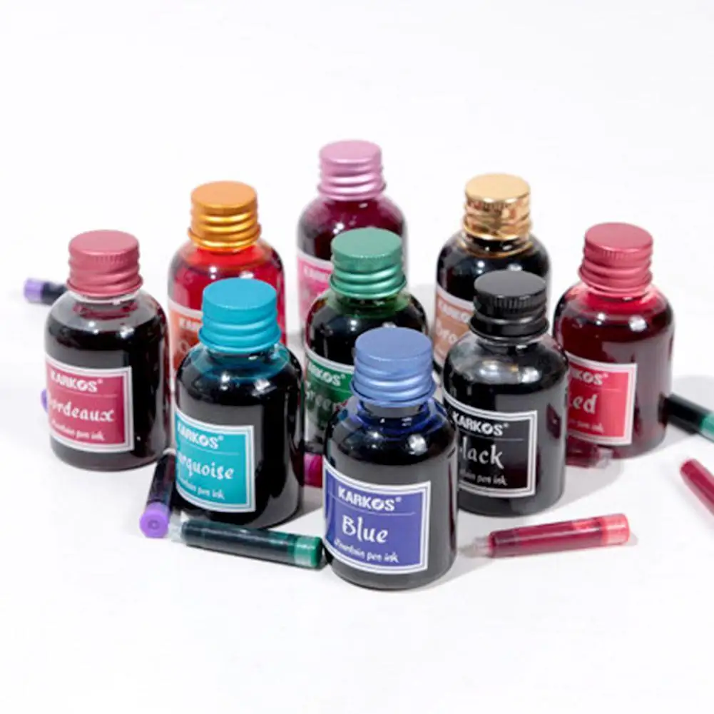 30MlL Pure Colorful Fountain Pen Ink Universal Refill Ink Stationery School Brand New Product Peace And Happiness