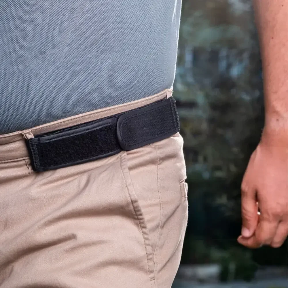 2pcs/1pc Buckle Free Waist Belts Men's Ultra-soft No Buckle Elastic Belts Fashion Comfortable Stylish Belt Loop Buckle-Free Belt