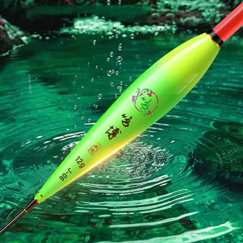 Electronic Fishing Float Long Tail 2 Light Light Float Indicator Buoy Strike Slip Drift Tube Bobbers Buoy Night Fishing