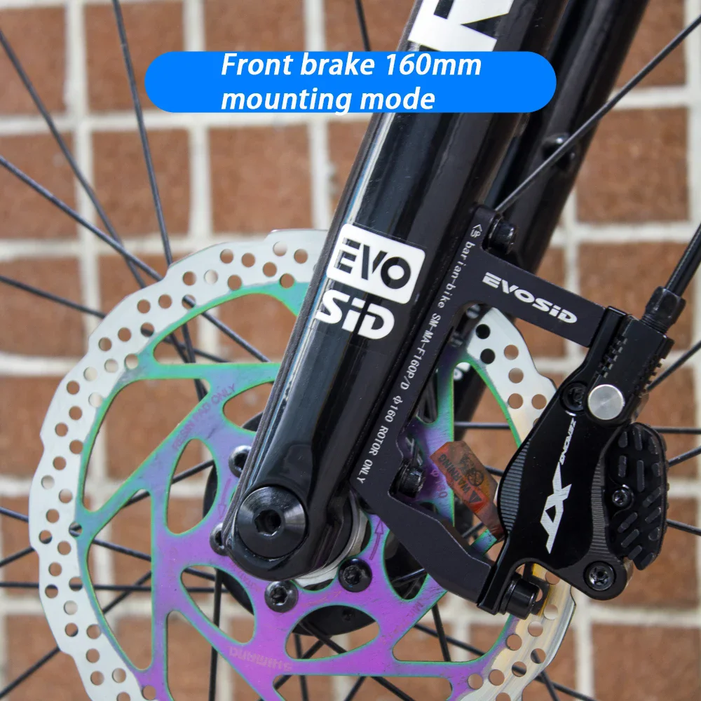 EVOSID Gravel Bike Flat Mount To Fost Mount Brake Adapter Front Rear 160mm Change Road Standard To MTB Specs Bicycle Accessories