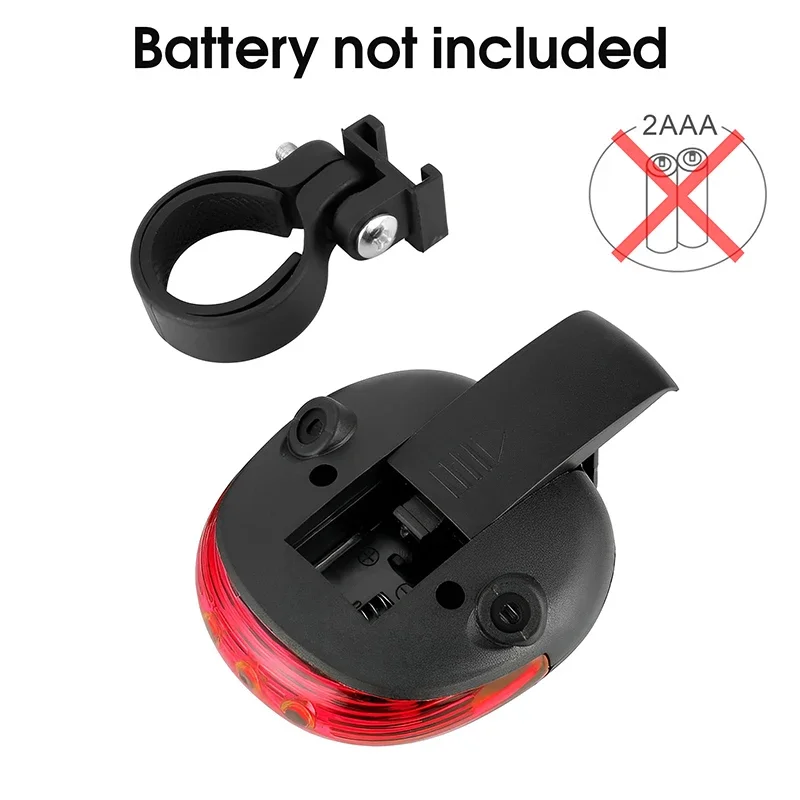 Bicycle Bike LED Lights Waterproof Cycling Taillight Safety Warning Taillight MTB Bike Rear Tail Lights 2 Lasers 5 LED