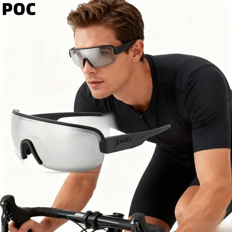 POC AIM Bicycle riding sports glasses.Fully coated running and hiking sunglasses MTB Road Cycling Eyewear Glasses protection eye