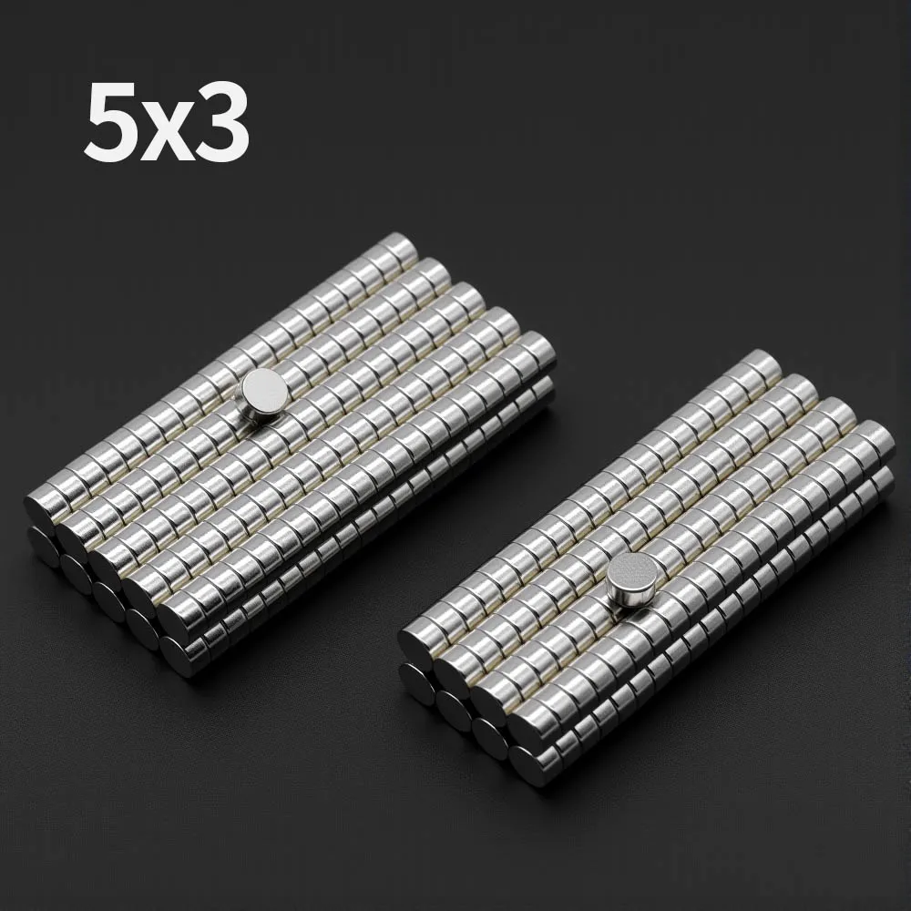 5x3mm Powerful Neodymium Magnet N35 NdfeB Permanent Magnetic imanes Round Super Strong Fridge Magnets DIY