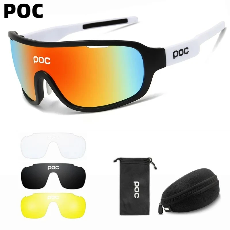 POC Bicycle riding sports glasses boys and girls running marathon cross country MTB DH Outdoor sports sunglasses