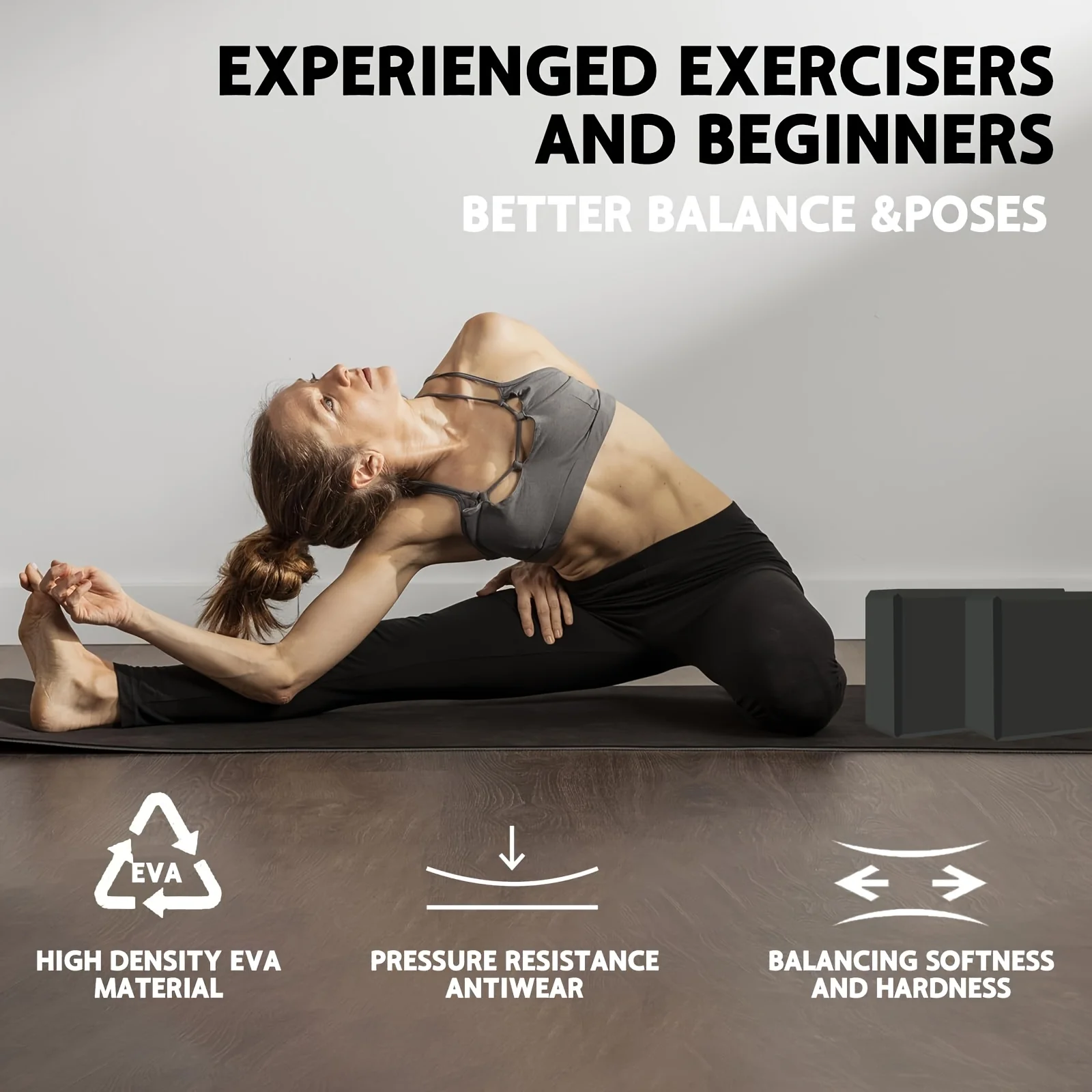 1/2PCS Gym Foam Brick Training Exercise Fitness Equipment Dance Yoga Auxiliary Tool Stretching Body Shaping EVA Yoga Blocks