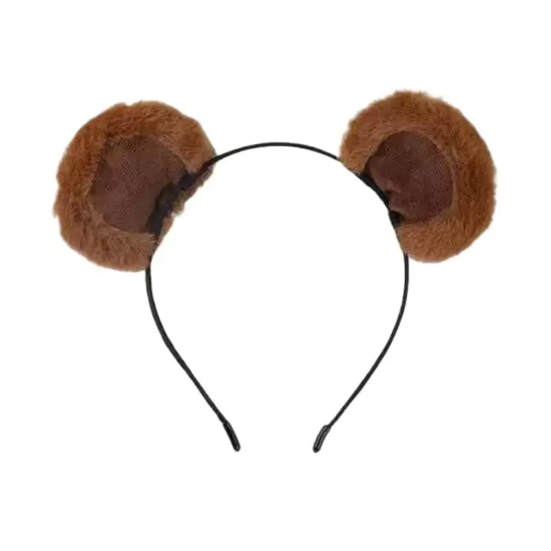 1PC Plush Bear Ear Headbands - Soft & Adorable, Unisex Accessory For Daily, Parties, Cosplay, Ideal Gift For All Ages