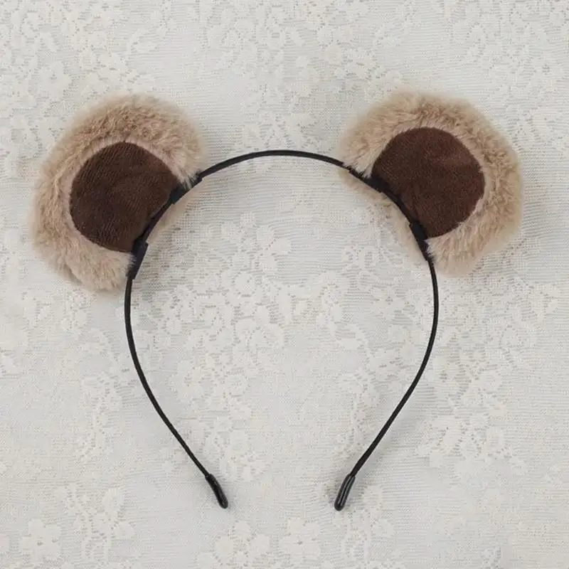 1PC Plush Bear Ear Headbands - Soft & Adorable, Unisex Accessory For Daily, Parties, Cosplay, Ideal Gift For All Ages