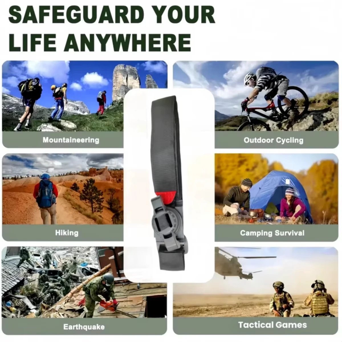 Military Tactical Tourniquet Professional Grade Windlass First Aid Kit for Survival Camping Emergency CAT Tourniquet