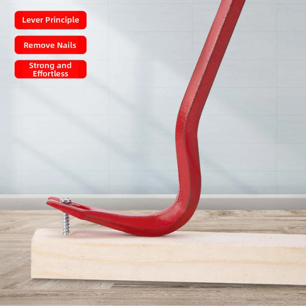 1pc Heavy Duty Nail Puller Crowbar Small Angled Pry Bar For Construction Car Repair Tool Removal Hand Tools