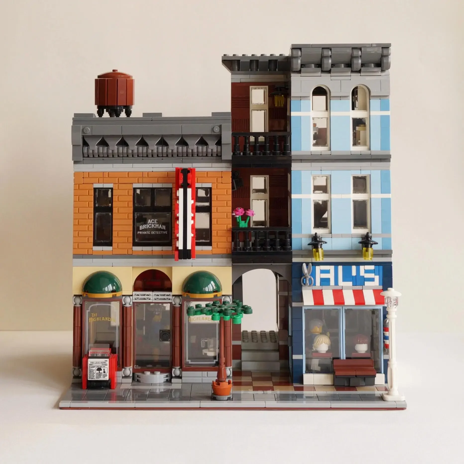 2025 New Street Scene Building Series Detective Office High-Difficulty DIY Assembly Building Blocks Children's Toy Gift