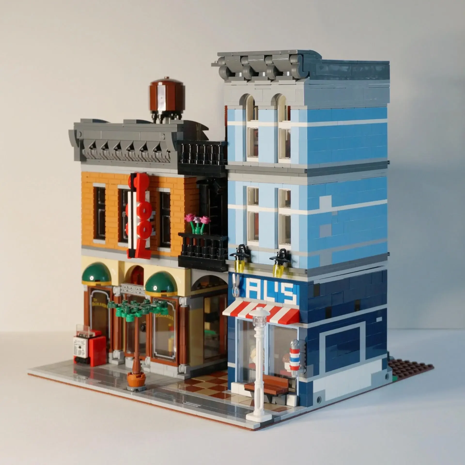 2025 New Street Scene Building Series Detective Office High-Difficulty DIY Assembly Building Blocks Children's Toy Gift