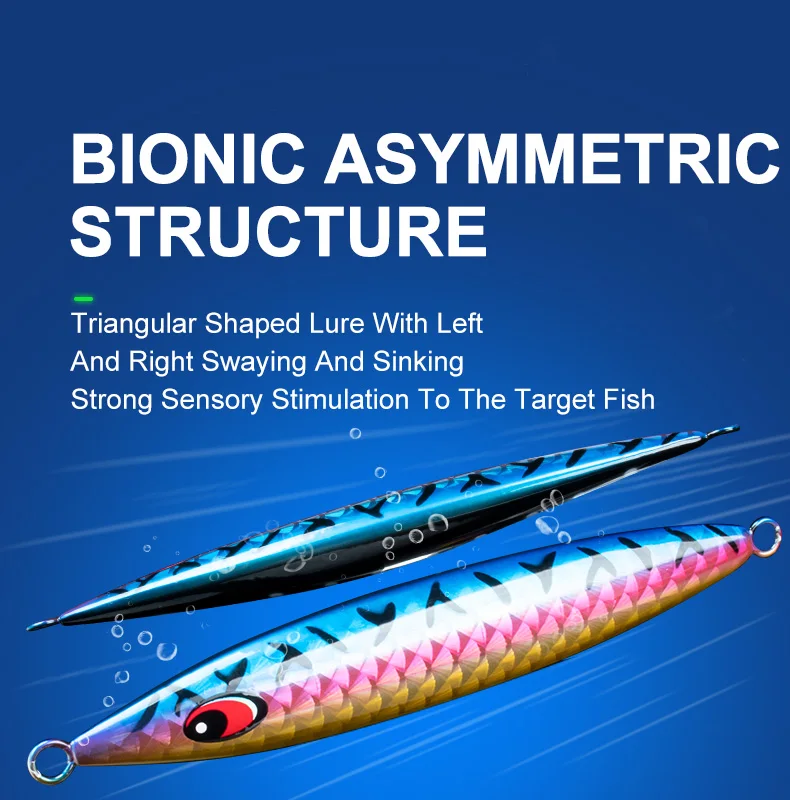 TEASER J116 250g 300g 400g 500g 600g Deepsea Big Game Trolling Vertical Jig Butterfly Offshore Metal Jigging Sinking Stick Lure