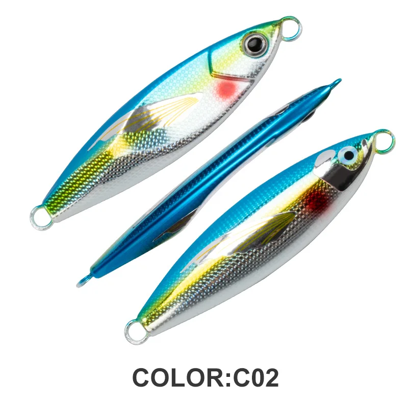 TEASER J116 250g 300g 400g 500g 600g Deepsea Big Game Trolling Vertical Jig Butterfly Offshore Metal Jigging Sinking Stick Lure