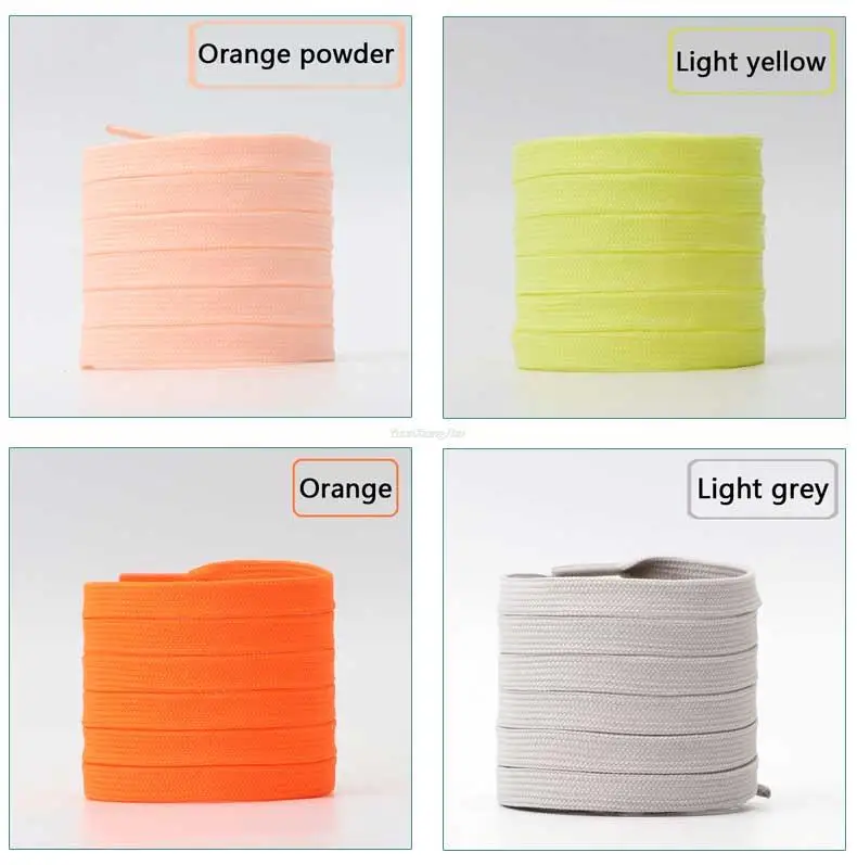 1Pair Sneakers Shoelaces Shoes Accessories Laces for Shoes Unisex Flat Shoe Laces Shoe Strings Shoelaces Af1