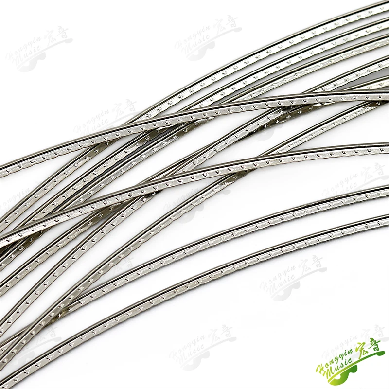 HUATOOL 10PCS Fingerboard Frets Fret Wire For Acoustic Guitar Brass Frets 2.0/2.2/2.4/2.7/2.9/3.2mm L260mm