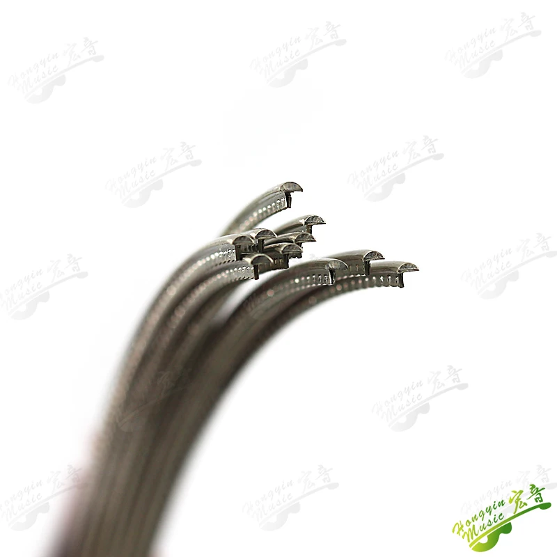 HUATOOL 10PCS Fingerboard Frets Fret Wire For Acoustic Guitar Brass Frets 2.0/2.2/2.4/2.7/2.9/3.2mm L260mm