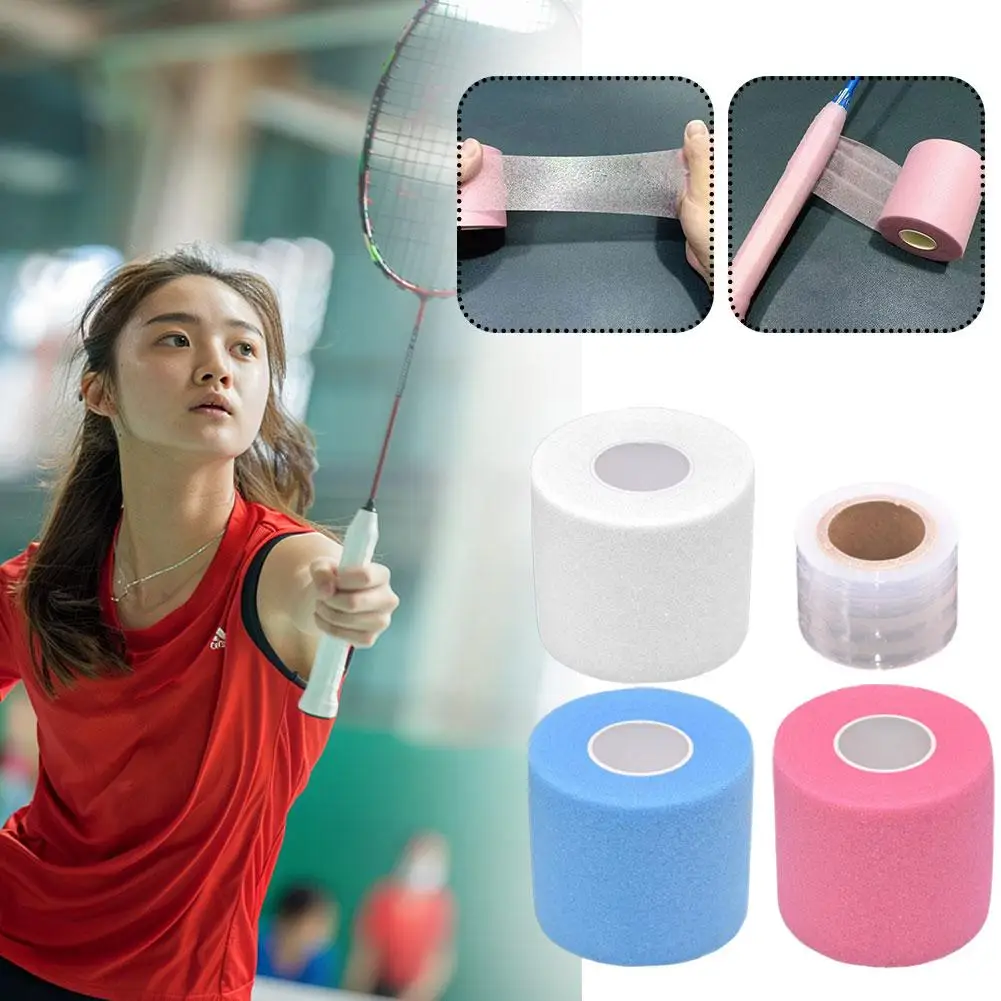 Athletic Sponge Pre Wrap Tape Racket Grip Priming Cushioning Tape Sweat Absorbing Bandage Anti-slip Tennis Badminton Grip Tape
