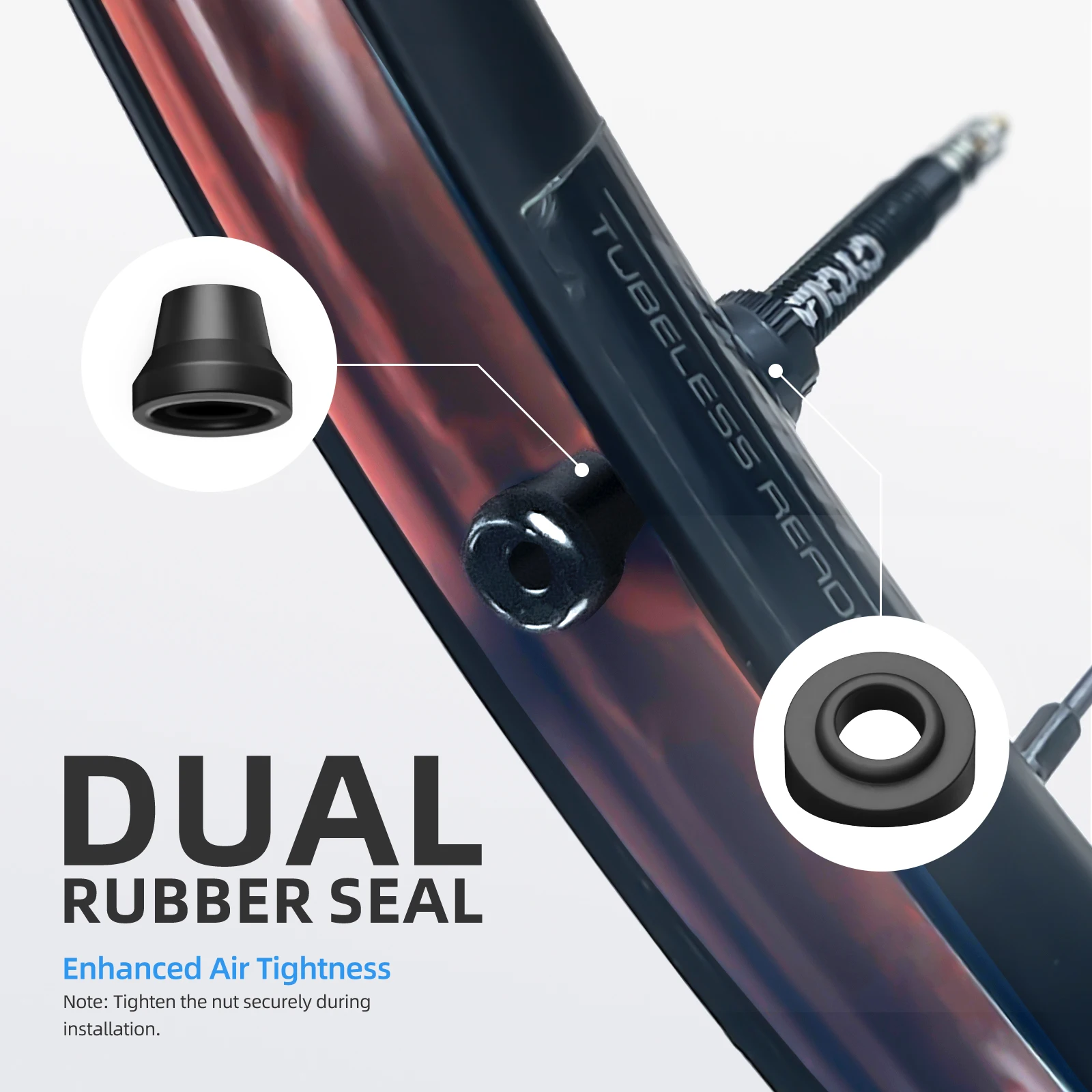 2 Pcs CYCLAMI Bicycle Tubeless Valve Aluminum Alloy Presta Removable Detachable Valve FV Ultralight Tire Nipple 45mm 65mm 85mm