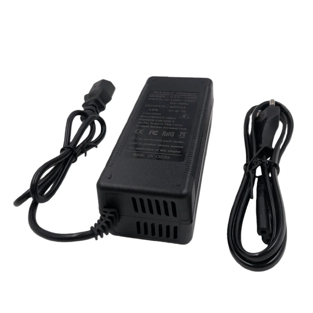 48V 2A Lead Acid Battery Charger For 48V 14AH 12AH 20AH 32AH with Cooling Fan Good Quality PC/IEC Connector