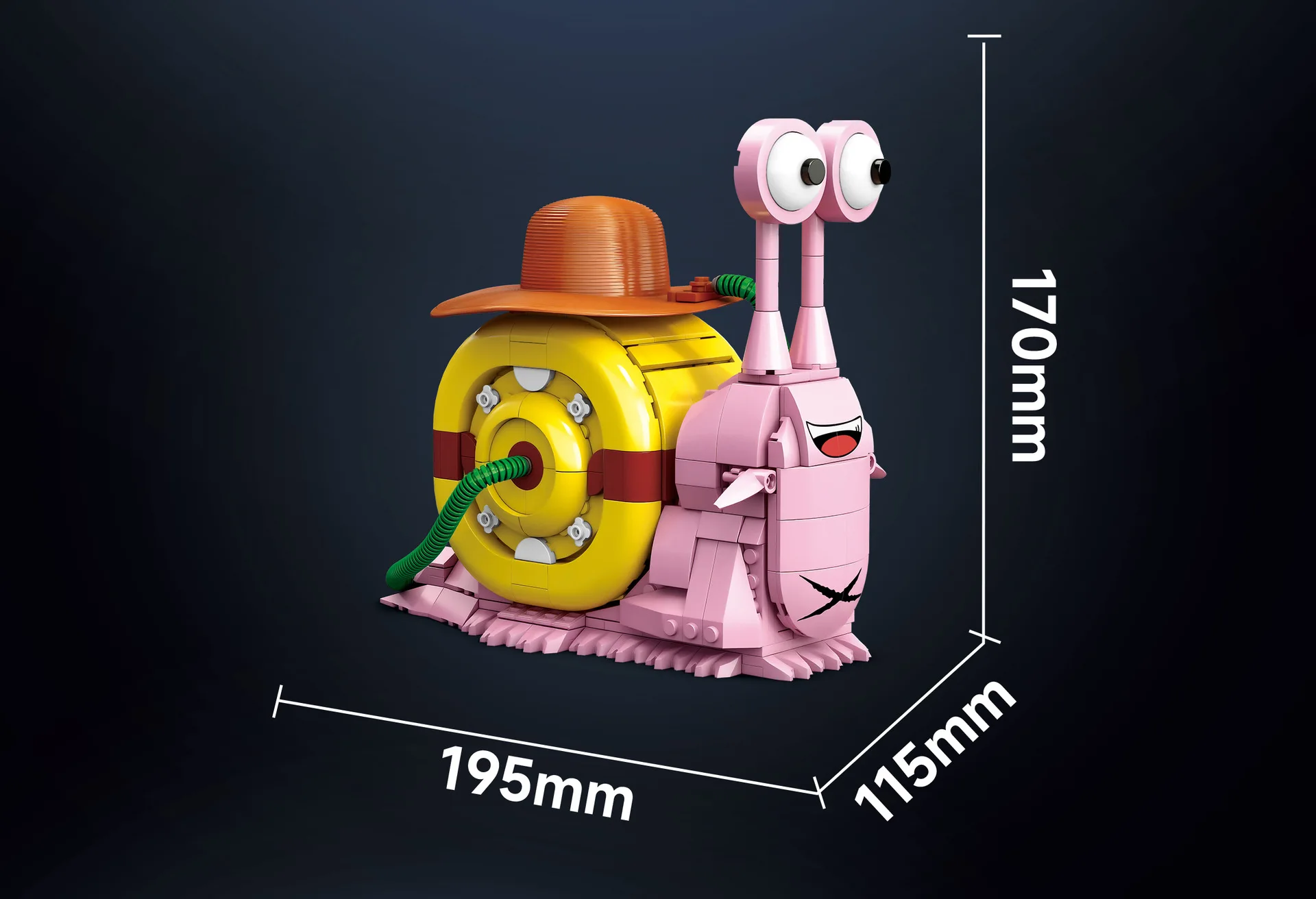 Den Den Mushi Phone Charm Building Blocks MOC One Snail 3D Model DIY Mini Brick Piece Figure Toys For Kid Christams Gift