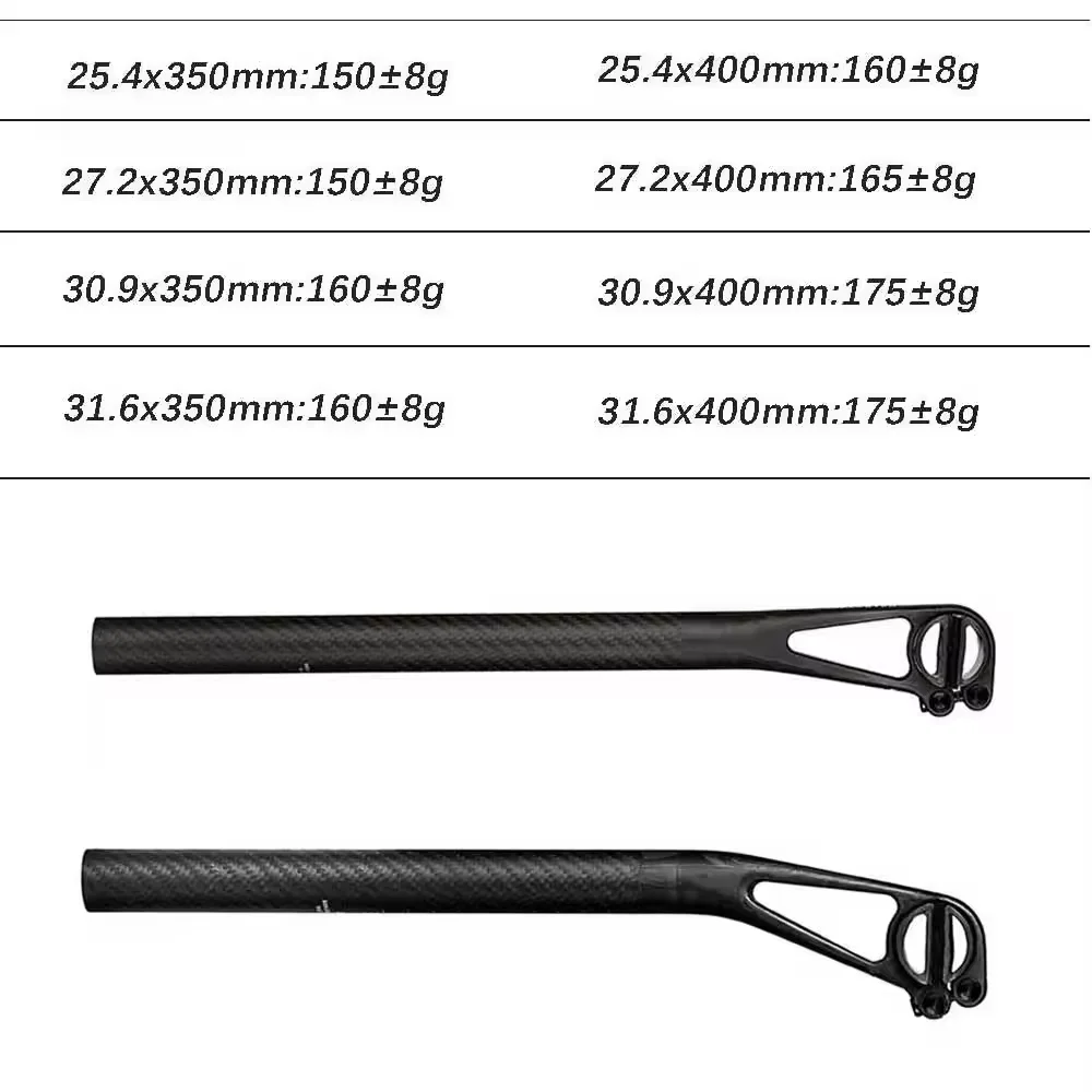Bicycle Seat Post Carbon Offset 5/25mm Lightweight 150g 27.2/25.4/30.9/31.6mm Road/MTB Bike Seatpost Master Series
