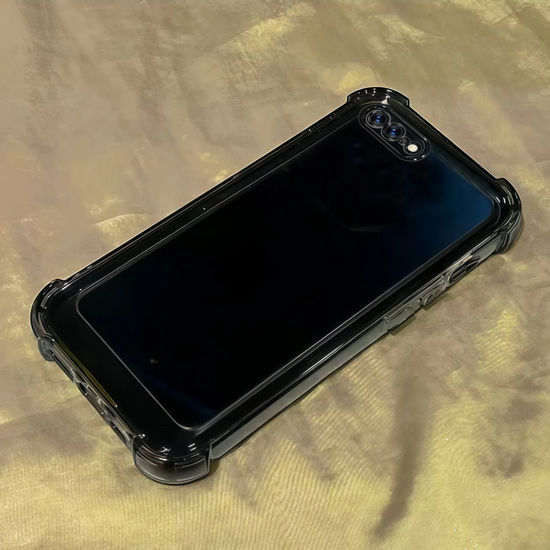 Transparent Black Without Yellowing TPU Shockproof Phone Case For iphone SE2022/SE2020/7/8/7+/8+/6/6+