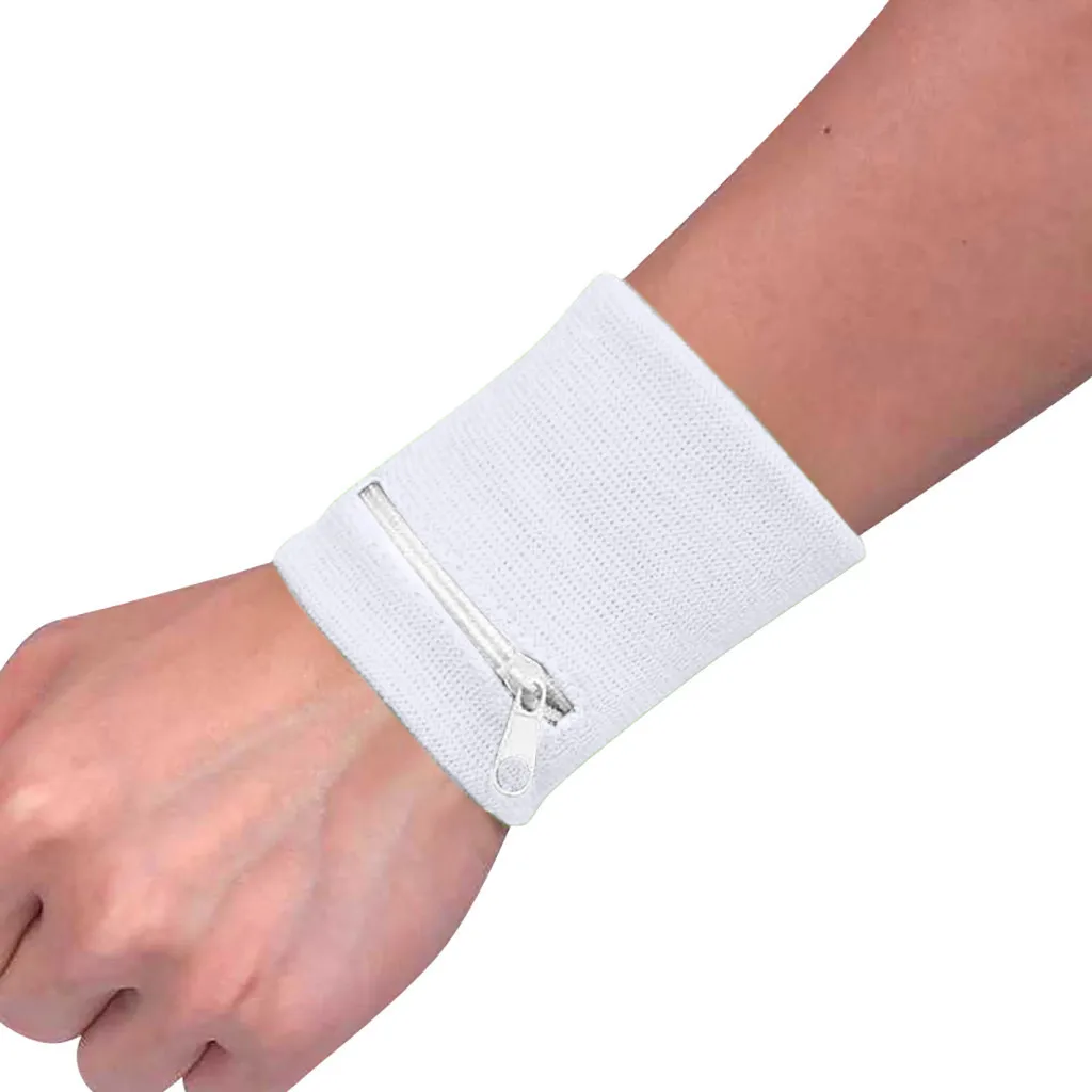 Sports Wristband Zipper Wrist Wallet Multifunction Running Bag Arm Band Bags Key Cards Storage Cycling Purse Band Sweatband