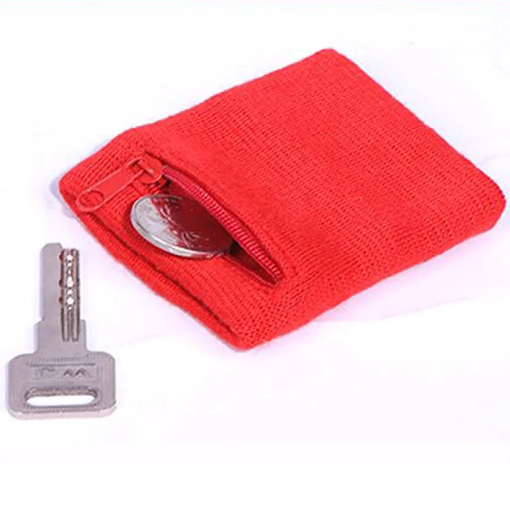 Sports Wristband Zipper Wrist Wallet Multifunction Running Bag Arm Band Bags Key Cards Storage Cycling Purse Band Sweatband