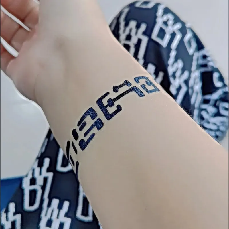 Anime Tian Guan Ci Fu Hua Cheng Xie Lian Cosplay Character Tattoo Sticker Waterproof Temporary Adult Unisex Props Accessories