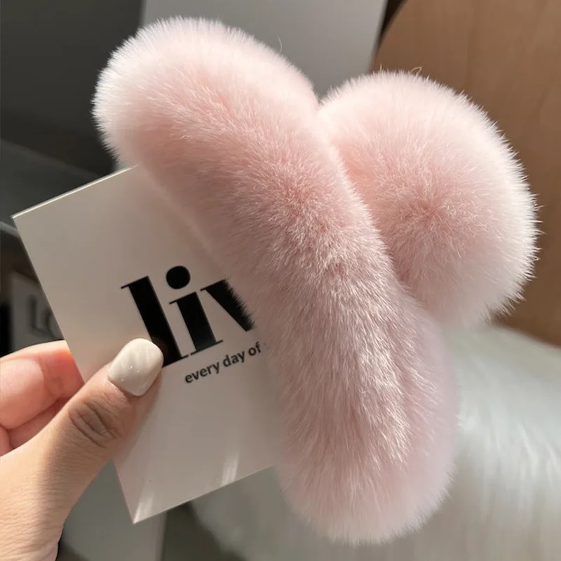 Hair Furry Claw Accessories for Women Clip Pinzas Para El Pelo Korean Fashion Headband Clips Pin Pinzas Pelo Hairclip Haarklem